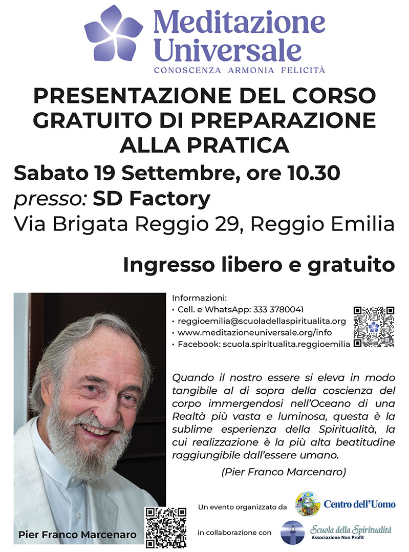 MEDITAZIONE UNIVERSALE - Reggio Emilia